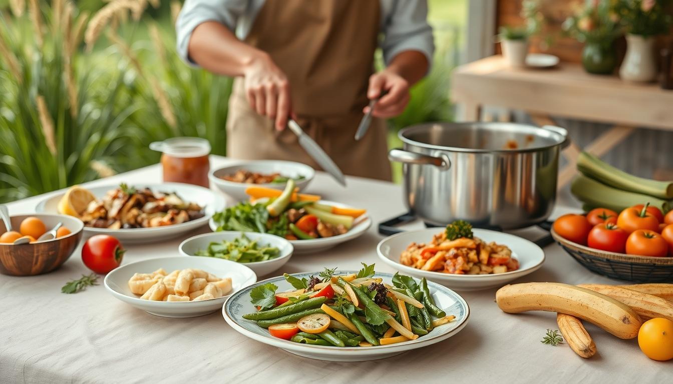 Ingredients prepared for a fast weeknight meal
